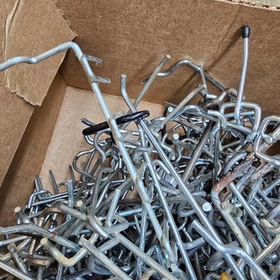Large Assortment of Peg Board Hooks  (BG-JS)