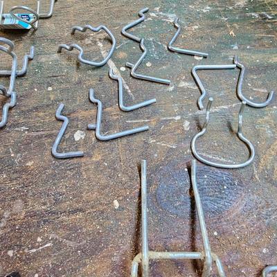 Large Assortment of Peg Board Hooks  (BG-JS)