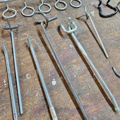 Large Assortment of Peg Board Hooks  (BG-JS)