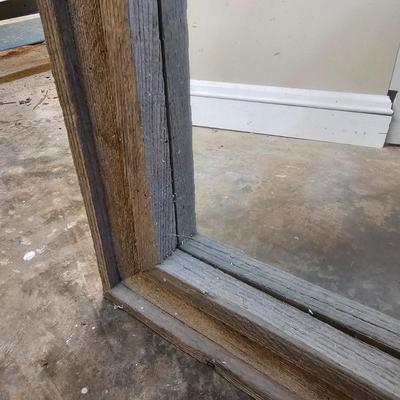 Rustic Barn-Wood Frame Mirror (BG-JS)