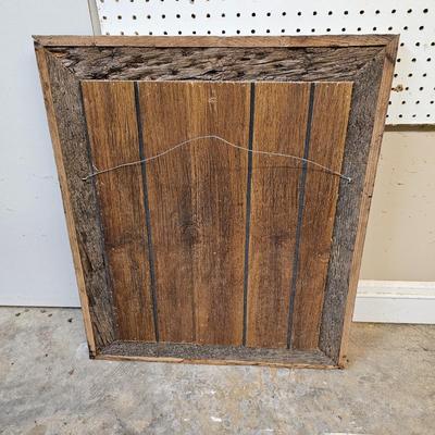 Rustic Barn-Wood Frame Mirror (BG-JS)