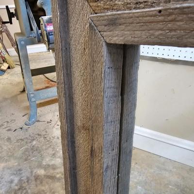 Rustic Barn-Wood Frame Mirror (BG-JS)