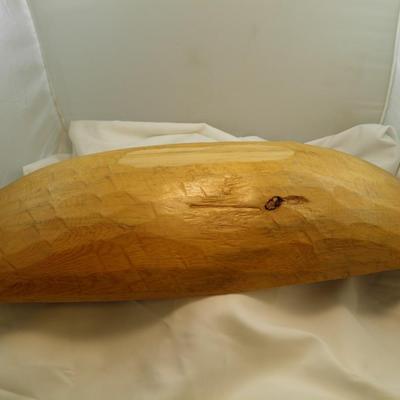 24" Hand Carved Wooden Bowl Table DÃ©cor Made in Mexico