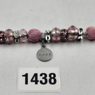 Pink Hope Best Cancer Awareness Bracelet