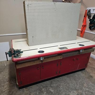 Work Table w/Drawers & Storage  (BG-JS)