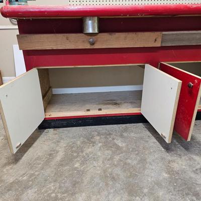 Work Table w/Drawers & Storage  (BG-JS)