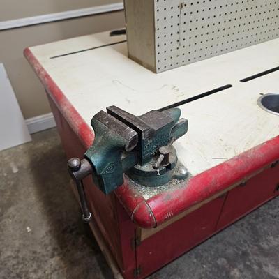 Work Table w/Drawers & Storage  (BG-JS)