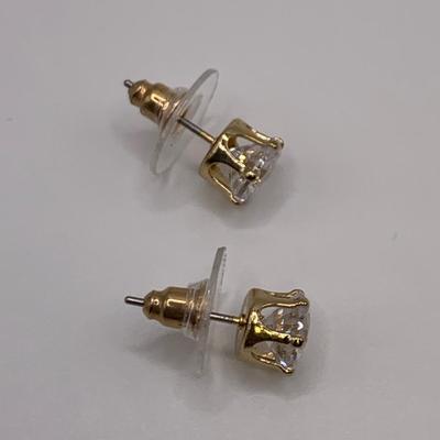 Gold Pins & Pendants with Rhinestone Stud Earrings (B2-HS)