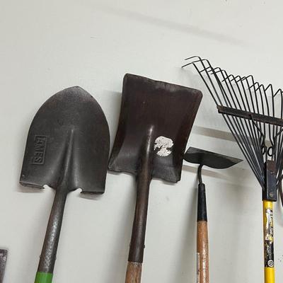 Eight (8) Assorted Yard Tools