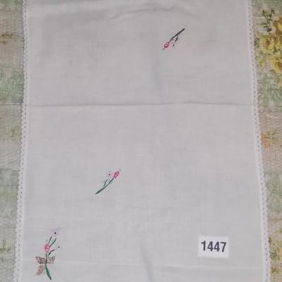 Vintage Kittens Needlepoint Table Runner