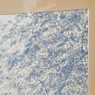 Larry Dodson Signed/Numbered Print Rustic Cabin  (G-JS)