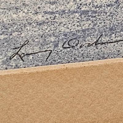 Larry Dodson Signed/Numbered Print Rustic Cabin  (G-JS)