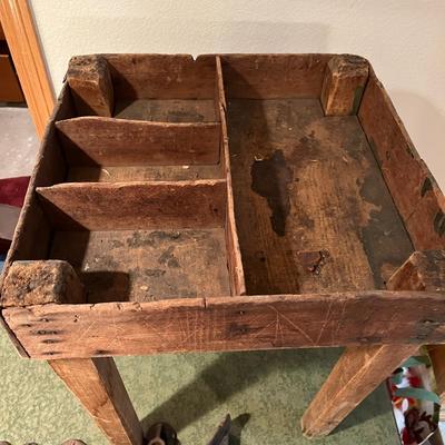 Shoe Repair Work Bench/ Storage bench