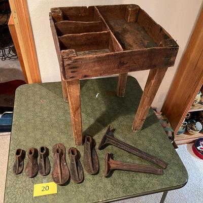 Shoe Repair Work Bench/ Storage bench