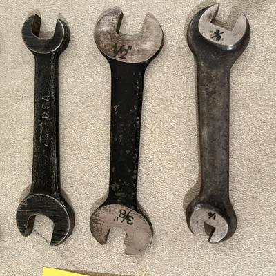 Lot of antique wrenches