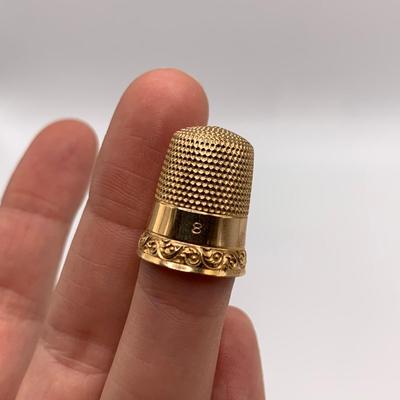 Evans Nickel Silver Cigarette Case with Vintage Thimbles & Screw Back Earrings (B2-HS)