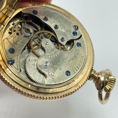 Antique E.B. Woodard & Co. Pocket Watch with Diamond & 14K (B2-HS)