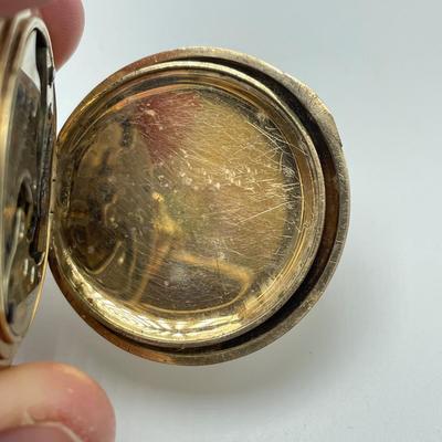 Antique E.B. Woodard & Co. Pocket Watch with Diamond & 14K (B2-HS)