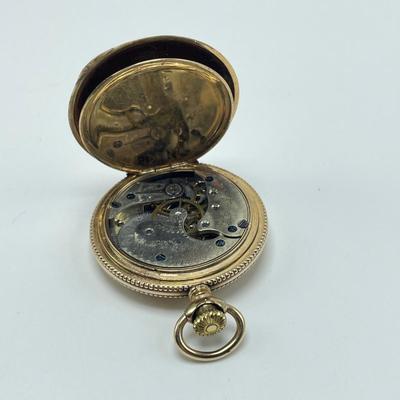 Antique E.B. Woodard & Co. Pocket Watch with Diamond & 14K (B2-HS)