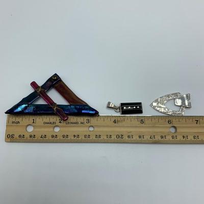 Six Glass & Metal Jewelry Sets with Pierced Earrings (B2-HS)