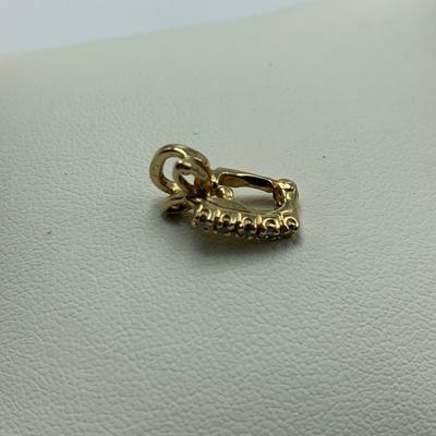 Organically Shaped Gold Pendant & Small Pendant with Diamonds (B2-HS)