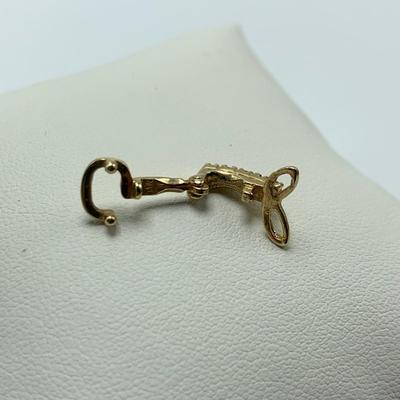 Organically Shaped Gold Pendant & Small Pendant with Diamonds (B2-HS)