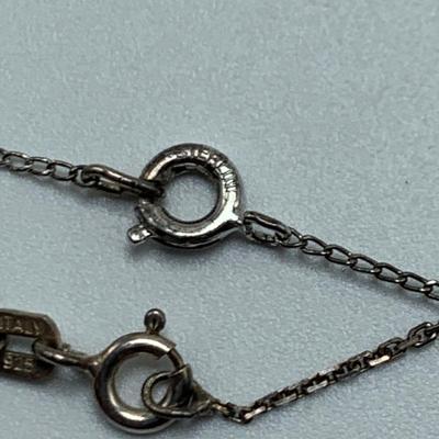 Sterling Silver Necklace Chains & a Heart Pendant (B2-HS)