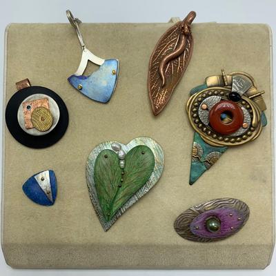 Funky Artsy Metal Pendants & More (B2-HS)