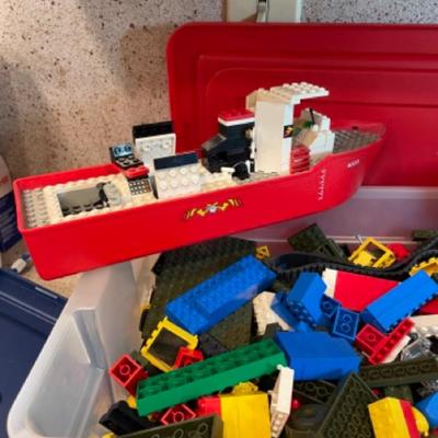 LEGOS. 3 bins full