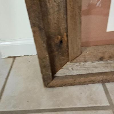 Bull Elk Wood Framed & Signed Print   (G-JS)