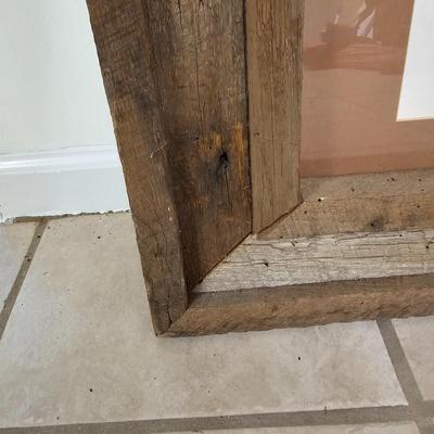 Bull Elk Wood Framed & Signed Print   (G-JS)