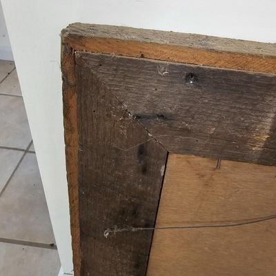 Bull Elk Wood Framed & Signed Print   (G-JS)