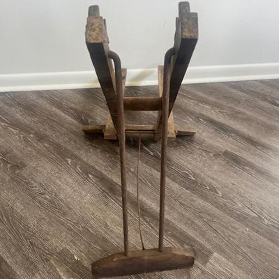 Vintage/Antique Grinding Stone Mount/Pedals