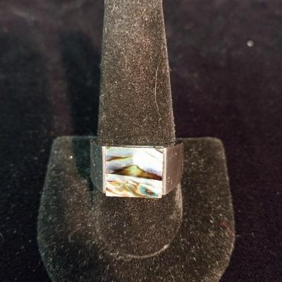 MEN'S ABALONE RING SIZE 11