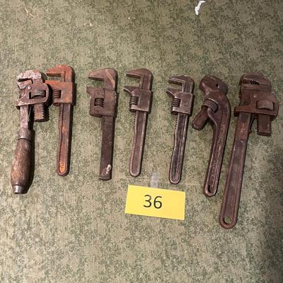 Lot of antique wrenches