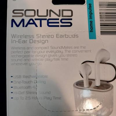 NEW SOUND MATES WIRELESS STEREO EARBUDS