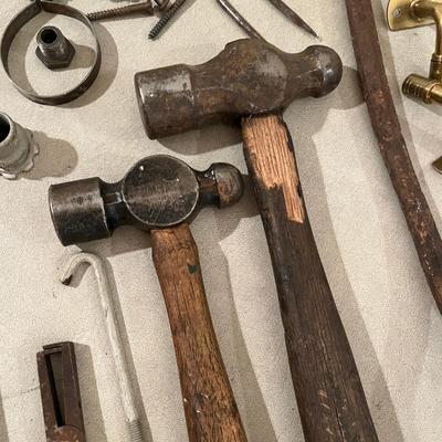 Big lot of antique tools