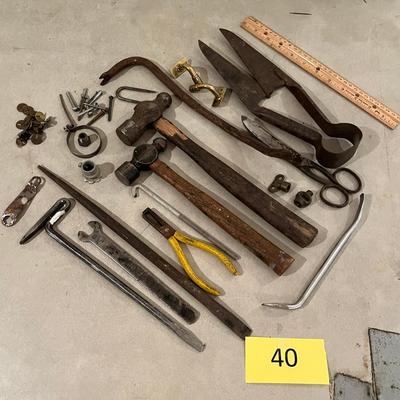 Big lot of antique tools