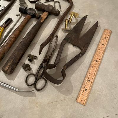 Big lot of antique tools