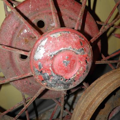 Set of 2 Vintage Ford Model A Spoke Wheels & Tires