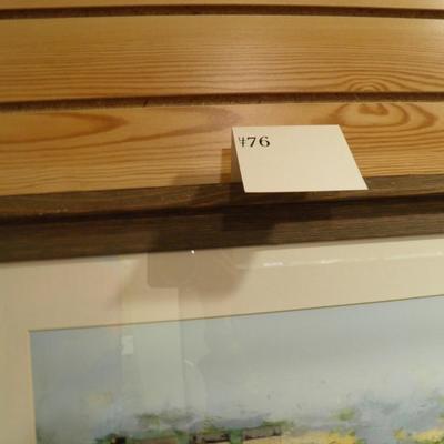 Framed & Matted Original Art #1/200, Provincetown MA 2016 23"x19"