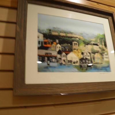 Framed & Matted Original Art #1/200, Provincetown MA 2016 23"x19"