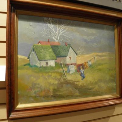 Martha Henderson Original Framed Oil Painting 27.5"x21.5"