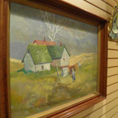Martha Henderson Original Framed Oil Painting 27.5"x21.5"