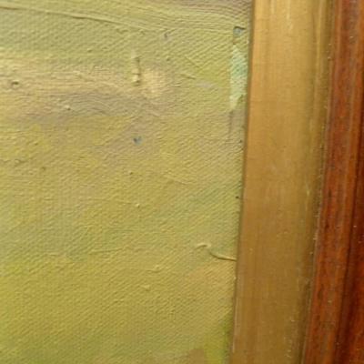 Martha Henderson Original Framed Oil Painting 27.5"x21.5"