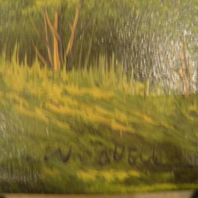 Martha Henderson Original Framed Oil Painting 27.5"x21.5"