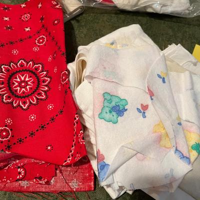 Vintage material pieces