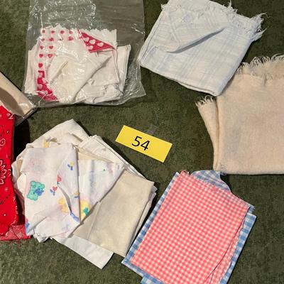 Vintage material pieces