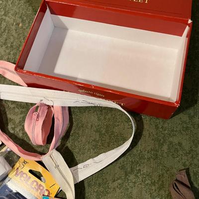 Cigar box of sewing