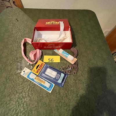 Cigar box of sewing